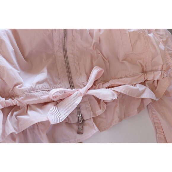 Luisa Cerano Women's 8 Light Pink Jacket 498510 Full Zip Windbreaker Long Sleeve - Picture 13 of 13